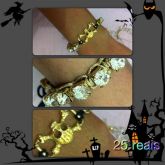 Pulseira Com Caveira (hallowen)